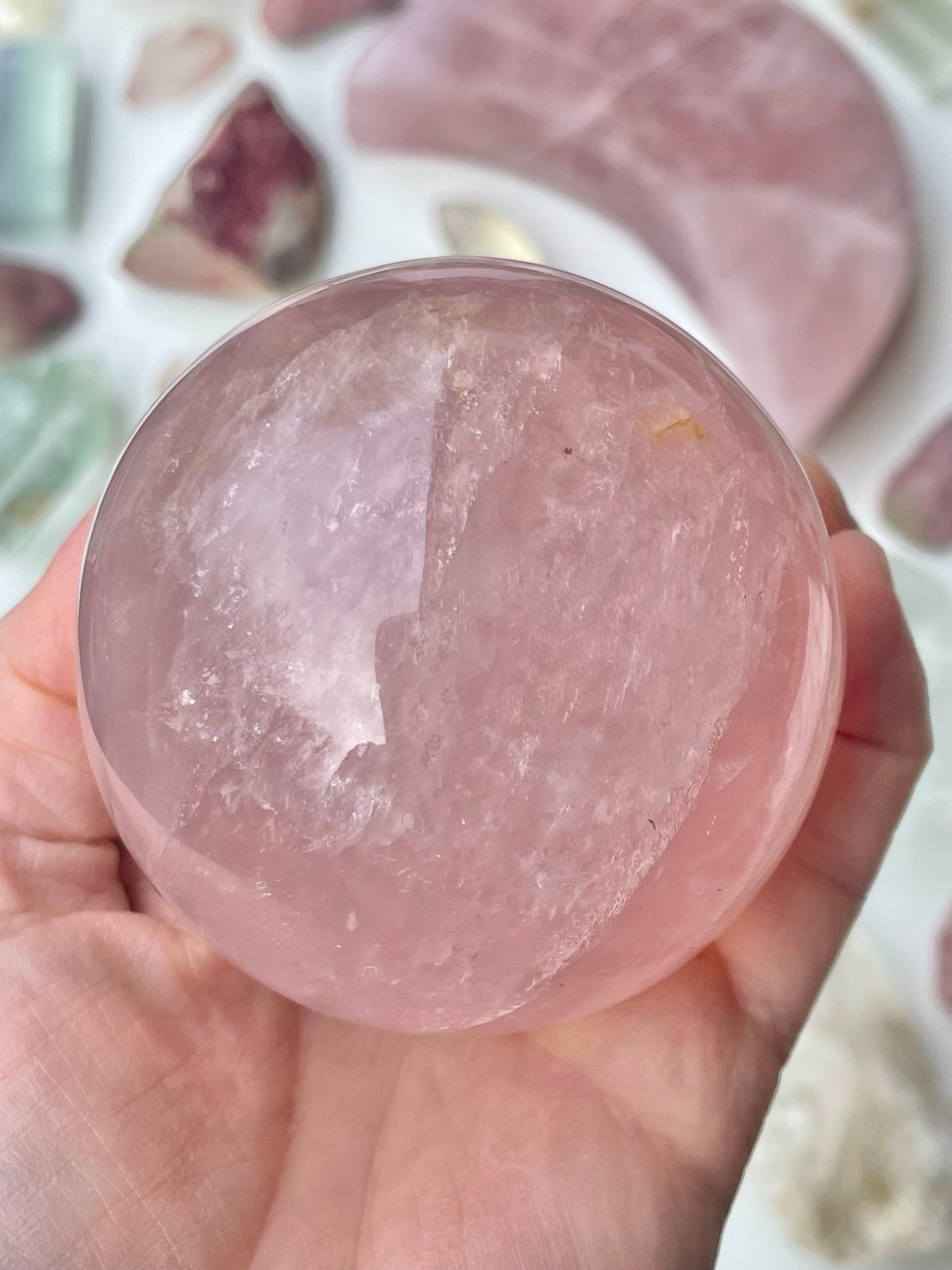 Grande Sphère Quartz Rose