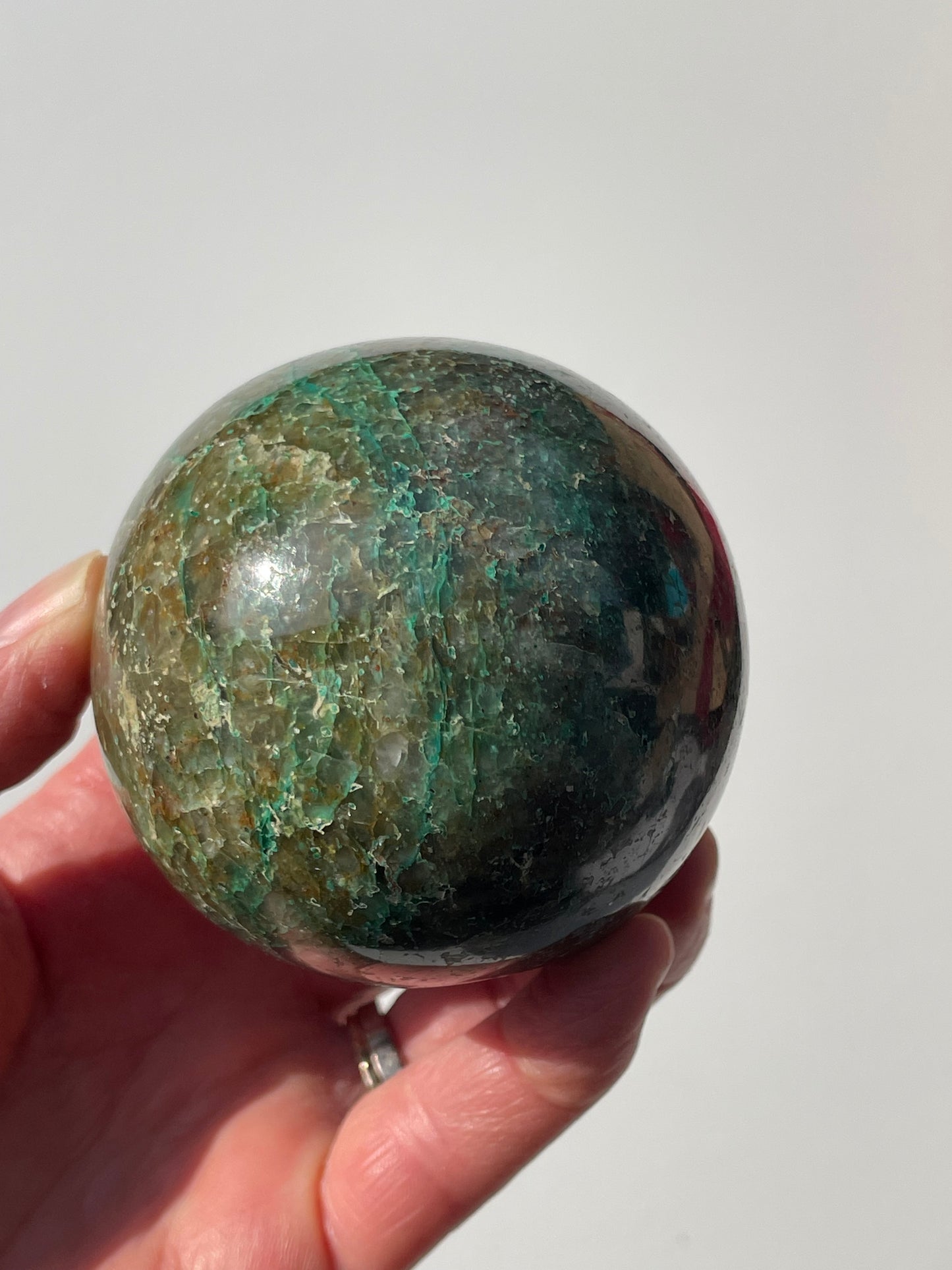 Sphère Malachite/Quartz n*1