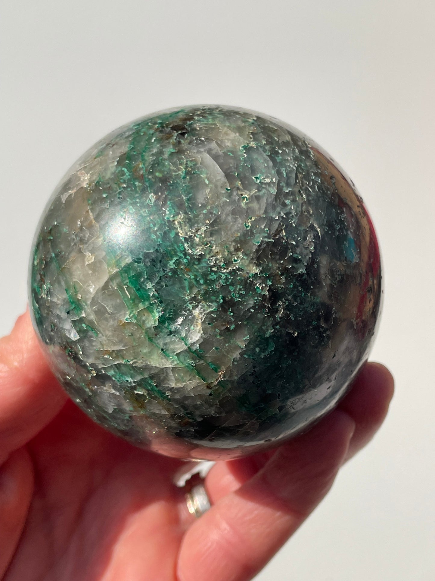 Sphère Malachite/Quartz n*2