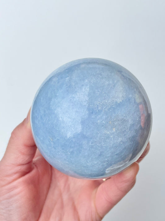 Sphère Calcite Bleue