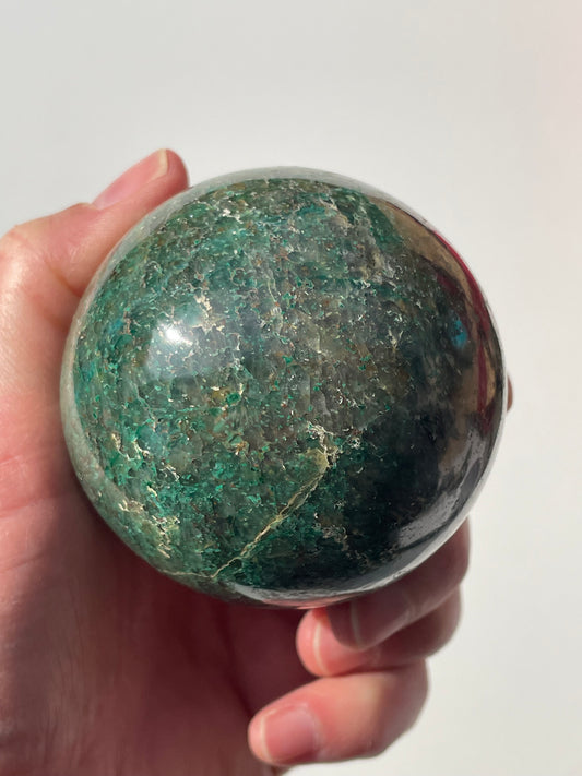 Sphère Malachite/Quartz n*1