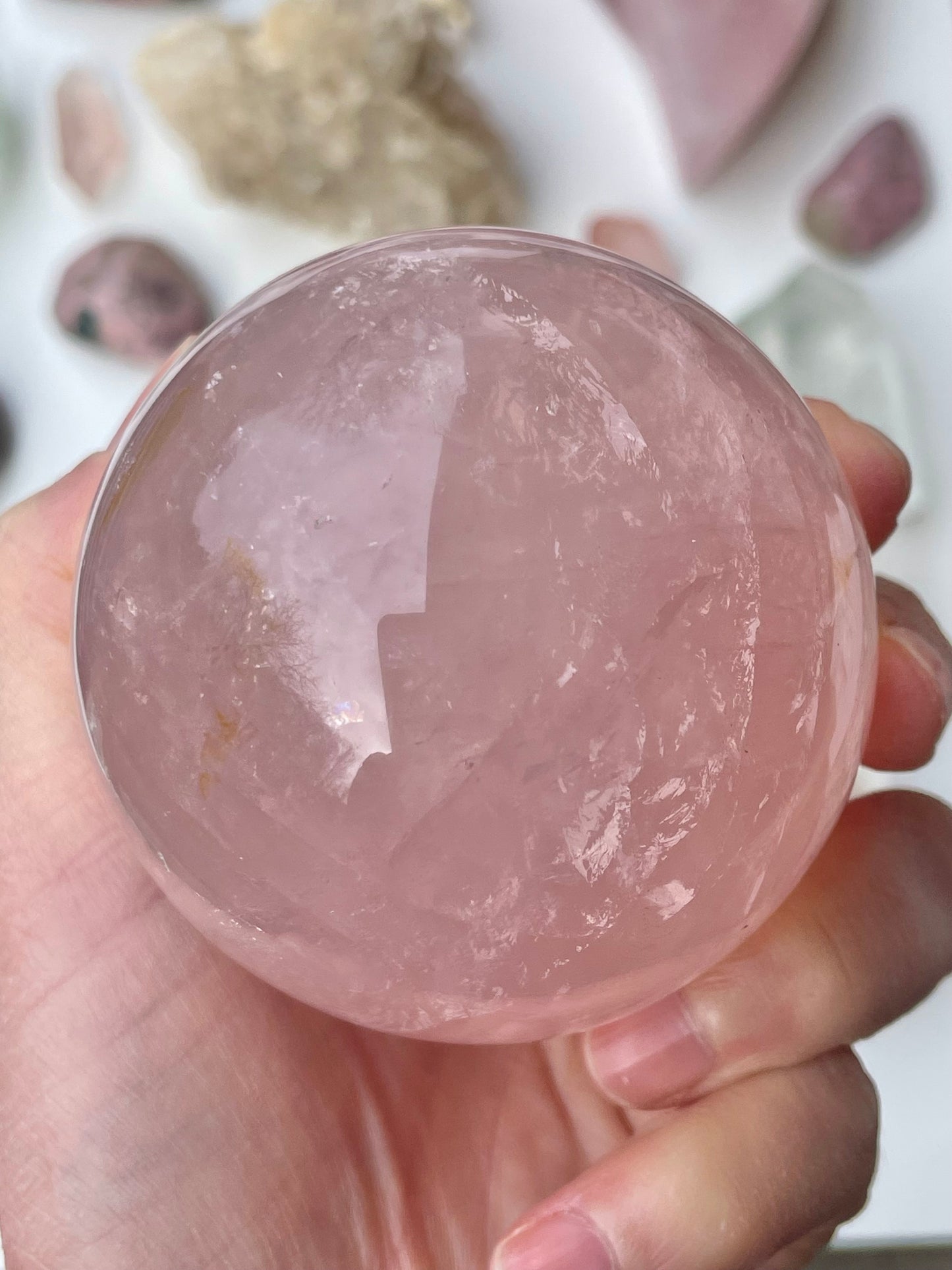 Grande Sphère Quartz Rose